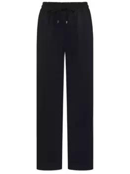 Брюки изо льна и шерсти