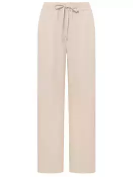 Брюки изо льна и шерсти