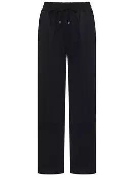 Брюки изо льна и шерсти KITON