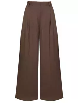 Брюки изо льна и вискозы