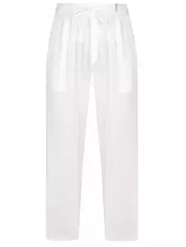 Брюки изо льна и вискозы