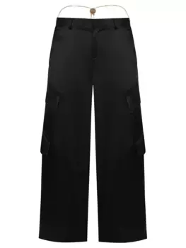 Брюки-карго атласные