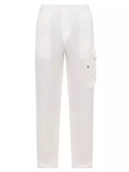 Брюки-карго из хлопка и льна CP COMPANY