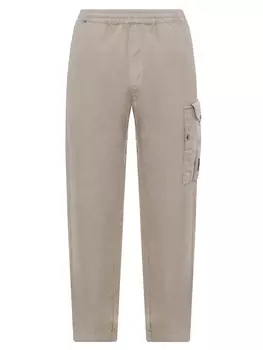 Брюки-карго из хлопка и льна CP COMPANY