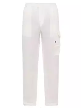 Брюки-карго из хлопка и льна