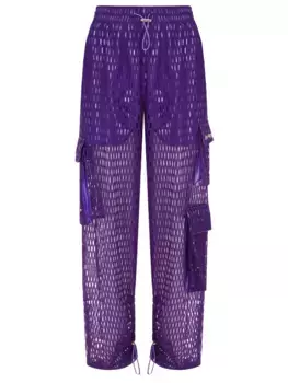 Брюки-карго из сетки