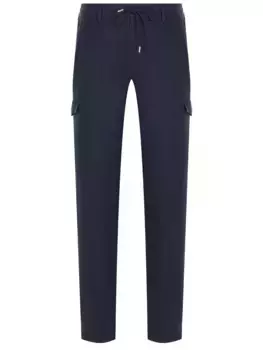 Брюки-карго льняные