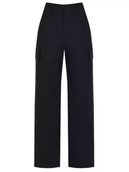 Брюки-карго однотонные