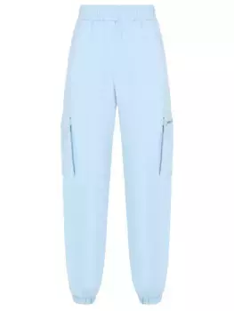 Брюки-карго однотонные