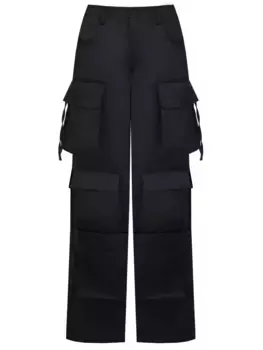 Брюки-карго однотонные