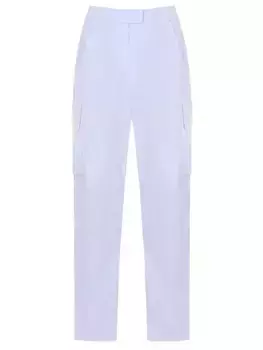 Брюки-карго однотонные