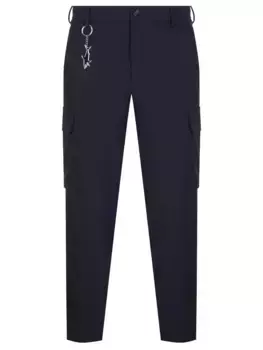 Брюки-карго однотонные