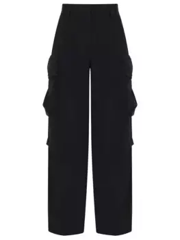 Брюки-карго однотонные