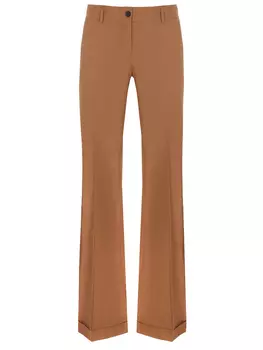 Брюки-клеш хлопковые BRIONI