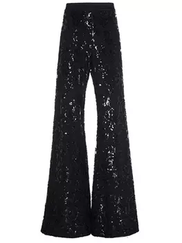 Брюки-клеш с пайетками ALEXIS