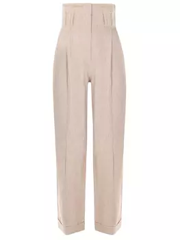 Брюки льняные