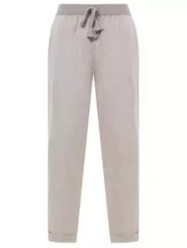 Брюки льняные