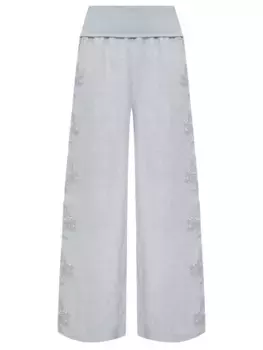 Брюки льняные