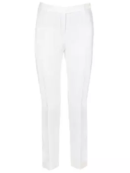 Брюки льняные укороченные