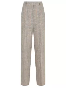 Брюки льняные в клетку CAPPELLINI