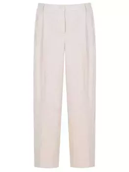 Брюки-палаццо из вискозы и льна