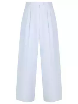 Брюки-палаццо льняные