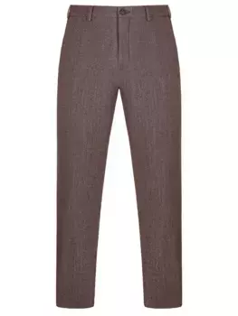 Брюки Regular Fit из хлопка и шерсти