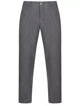 Брюки Regular Fit из хлопка и шерсти