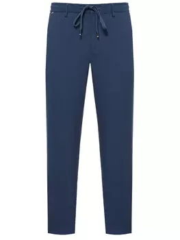 Брюки Regular Tapered Fit из вискозы и хлопка BOSS