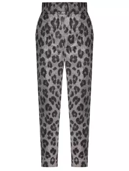 Брюки с анималистичным принтом