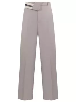 Брюки с косым поясом FENDI