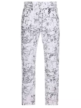Брюки с принтом OFF-WHITE