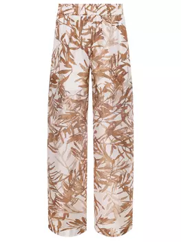 Брюки шелковые BRUNELLO CUCINELLI