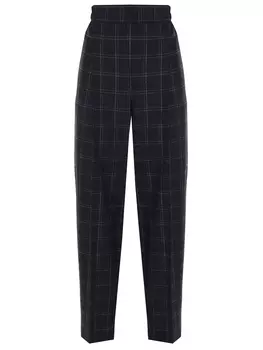 Брюки шерстяные в клетку