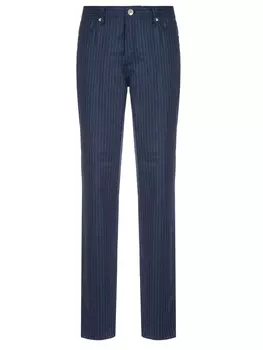 Брюки шерстяные в полоску BRUNELLO CUCINELLI