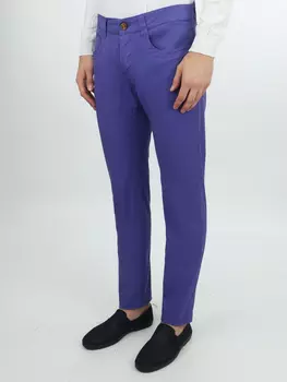 Брюки-слаксы хлопковые