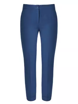 Брюки укороченные с отворотами