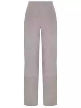 Брюки замшевые