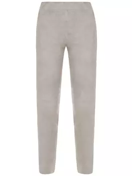 Брюки замшевые