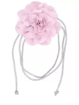 Цветок-чокер из хлопка и вискозы ALINE