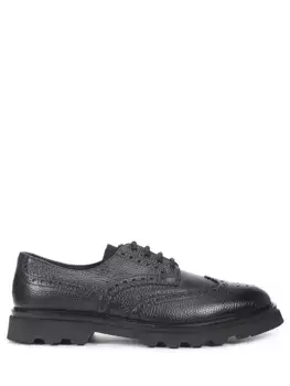 Дерби кожаные на меху