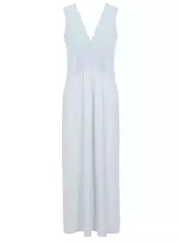 Длинная сорочка с кружевом