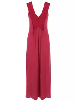 Длинная сорочка с кружевом