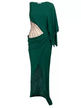 Длинное платье с драпировкой