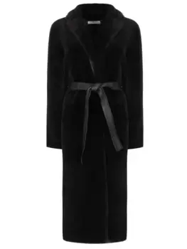 Дубленка из овчины с поясом