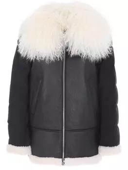 Дубленка с меховой отделкой
