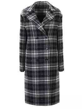 Двубортное пальто из шерсти ERMANNO SCERVINO