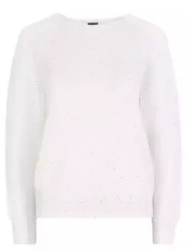 Джемпер хлопковый с пайетками