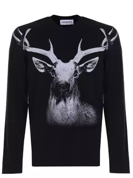 Джемпер хлопковый с принтом