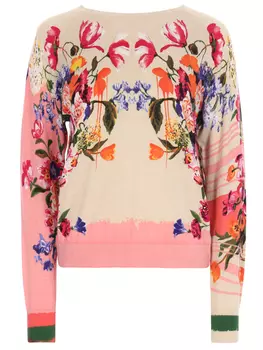 Джемпер хлопковый с принтом HIGH